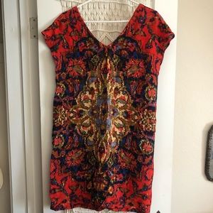 Anthropologie Maeve medallion print shift dress